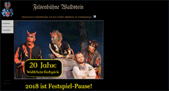 Desktop Screenshot of felsenbuehne-waldstein.de